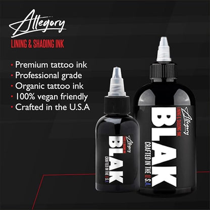 Allegory Blak Tattoo Ink 8oz