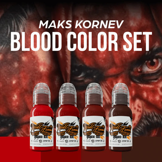 Maks Kornev's Blood Color Set - World Famous Ink