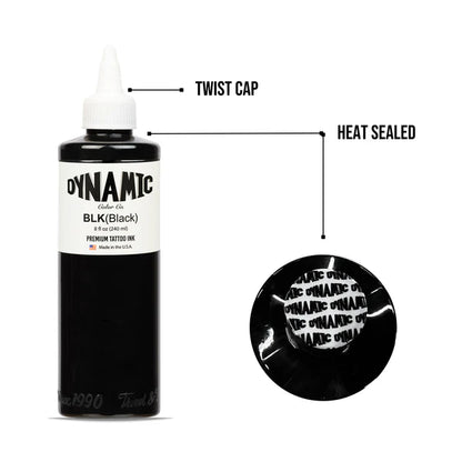 Dynamic Tattoo Ink Black - 8oz