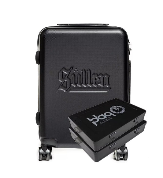 Sullen Blaq Paq Rhino Hard Case Roller Luggage Kit with 2 Cases (Black)